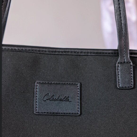 Cleobella Canvas Tote in Black - Picture 4 of 4